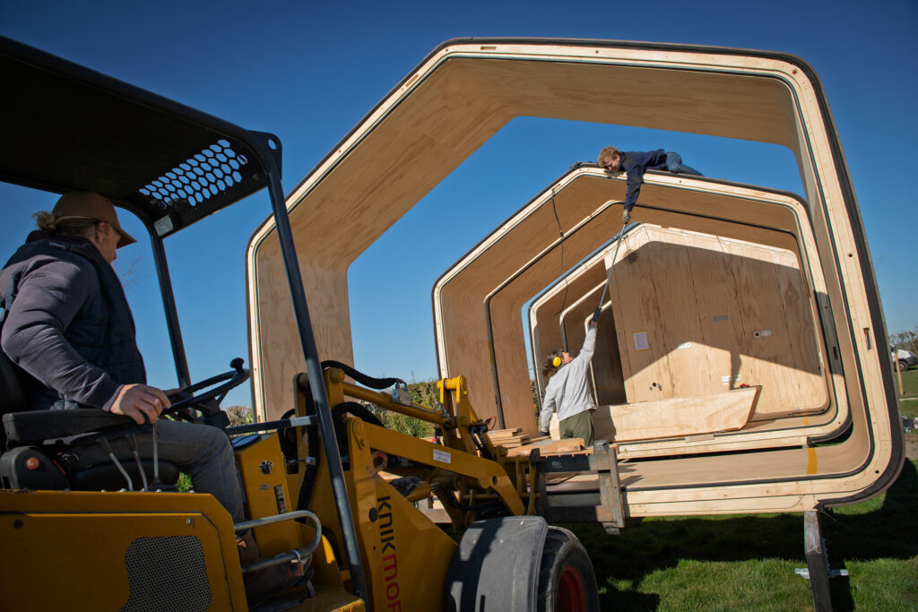 Wikkelhouse assemblingPicture: Yvonne Witte